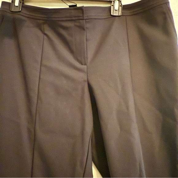 St. John Caviar Jennifer Fit Black front seam NWT slacks business career neutral - Picture 6 of 9